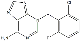 3H-Purin-6-amine, 3-[(2-chloro-6-fluorophenyl)methyl]- Struktur