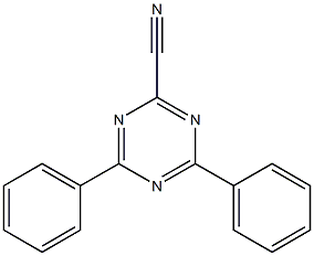 4,6-二苯基-1,3,5-三嗪-2-碳腈,68265-99-6,结构式