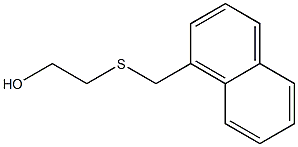 Ethanol, 2-[(1-naphthalenylmethyl)thio]- Structure