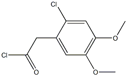 2-(2-chloro-4,5-dimethoxy-phenyl)acetyl chloride Structure