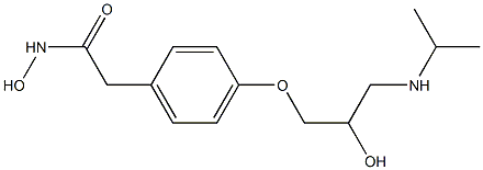 Hydroxyatenolol Structure