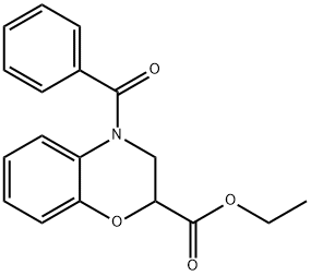 ethyl 4-benzoyl-3,4-dihydro-2H-1,4-benzoxazine-2-carboxylate Structure