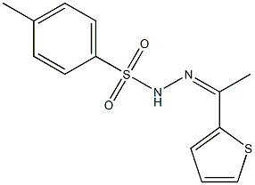 Benzenesulfonic acid,4-methyl-, 2-[1-(2-thienyl)ethylidene]hydrazide Structure