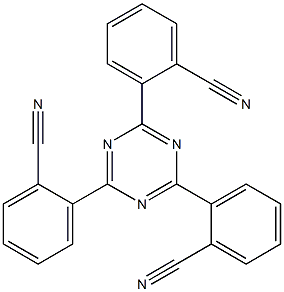 Benzonitrile, 2,2',2''-(1,3,5-triazine-2,4,6-triyl)tris- Struktur