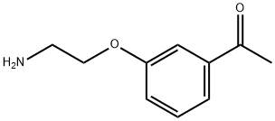1-[3-(2-AMINO-ETHOXY)-PHENYL]-ETHANONE 结构式