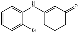 3-((2-bromophenyl)amino)cyclohex-2-en-1-one Struktur
