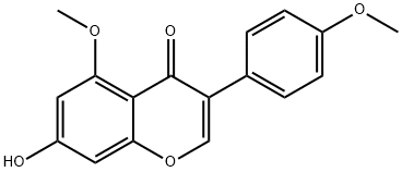 4H-1-Benzopyran-4-one, 7-hydroxy-5-methoxy-3-(4-methoxyphenyl)- Structure