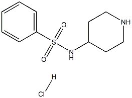 N-(Piperidin-4-yl)benzenesulfonamide hydrochloride Structure