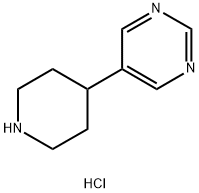 4-(5-pyrimidyl)-piperidine hydrochloride Struktur