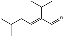 (E)-2-isopropyl-5-methylhex-2-enal Structure