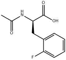 N-乙酰基-D-2-氟苯丙氨酸 结构式