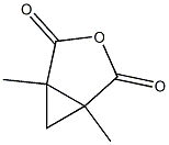 1,5-dimethyl-3-oxabicyclo[3.1.0]hexane-2,4-dione Struktur