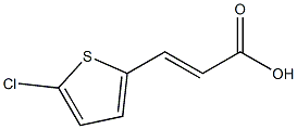 3-(5-chlorothiophen-2-yl)acrylic acid Structure