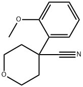 4-(2-Methoxyphenyl)oxane-4-carbonitrile Structure