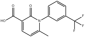 6-甲基-2-氧代-1-[3-(三氟甲基)苯基]-1,2-二氢吡啶-3-羧酸 结构式