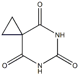 5,7-ジアザスピロ[2.5]オクタン-4,6,8-トリオン 化学構造式