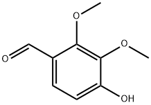 4-羟基-2,3-二甲氧基苯甲醛 结构式