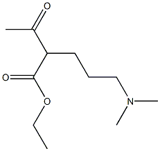 Pentanoic acid, 2-acetyl-5-(dimethylamino)-, ethyl ester, 69472-61-3, 结构式