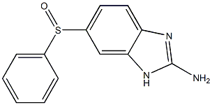 1H-Benzimidazol-2-amine,6-(phenylsulfinyl)- 结构式