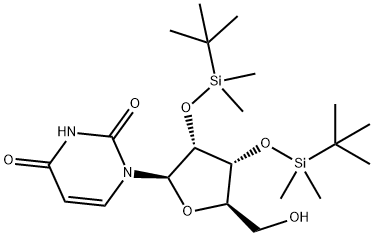 2',3'-Bis-(O-t-butyldimethylsilyl)uridine Structure
