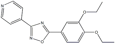 5-(3,4-diethoxyphenyl)-3-pyridin-4-yl-1,2,4-oxadiazole Structure