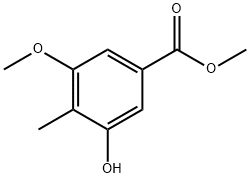 methyl 3-hydroxy-5-methoxy-4-methylbenzoate Struktur