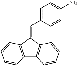 4-(fluoren-9-ylidenemethyl)aniline 结构式