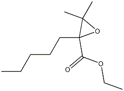 2-Oxiranecarboxylicacid, 3,3-dimethyl-2-pentyl-, ethyl ester Struktur