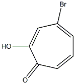 2,4,6-Cycloheptatrien-1-one, 4-bromo-2-hydroxy- 化学構造式