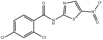 2,4-二氯-N-(5-硝基-2-噻唑基)苯甲酰胺, 69819-40-5, 结构式