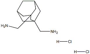 [3-(aminomethyl)-1-adamantyl]methanamine:dihydrochloride, 69887-15-6, 结构式