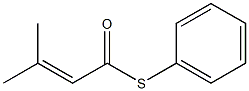 2-Butenethioic acid,3-methyl-, S-phenyl ester 化学構造式