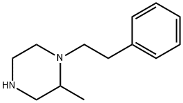 2-methyl-1-(2-phenylethyl)piperazine Struktur