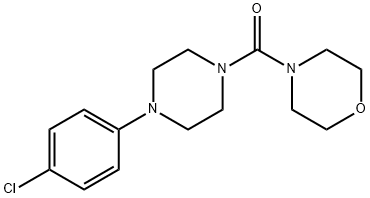 [4-(4-chlorophenyl)piperazin-1-yl]-morpholin-4-ylmethanone Struktur