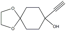 8-乙炔基-1,4-二氧杂螺[4.5]癸烷-8-醇,70097-74-4,结构式
