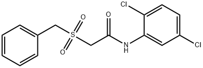 2-benzylsulfonyl-N-(2,5-dichlorophenyl)acetamide Struktur