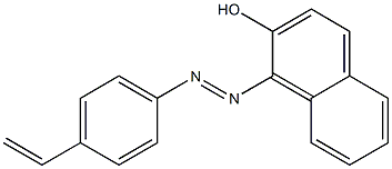 2-Naphthalenol, 1-[(4-ethenylphenyl)azo]- Struktur