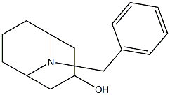 9-Azabicyclo[3.3.1]nonan-3-ol, 9-(phenylmethyl)-, endo- Structure