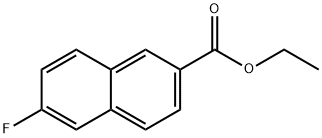6-氟-2-萘甲酸乙酯 结构式