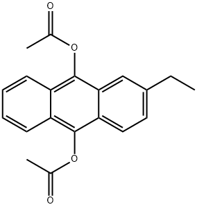 9,10-Anthracenediol,2-ethyl-, 9,10-diacetate Structure