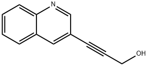 2-Propyn-1-ol, 3-(3-quinolinyl)- Structure