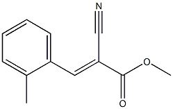 methyl (E)-2-cyano-3-(2-methylphenyl)prop-2-enoate Struktur