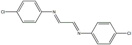 Benzenamine, N,N'-1,2-ethanediylidenebis[4-chloro- Structure