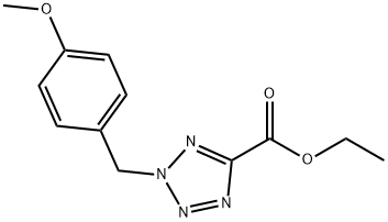 ethyl 2-(4-methoxybenzyl)-2H-tetrazole-5-carboxylate,70978-36-8,结构式