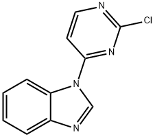 1-(2-chloropyrimidin-4-yl)-1H-benzo[d]imidazole, 710328-94-2, 结构式