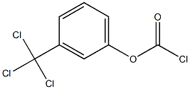 Carbonochloridic acid, 3-(trichloromethyl)phenyl ester Structure