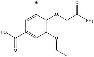 4-(2-胺-2-氧代乙氧基)-3-溴-5-乙氧基苯甲酸,713104-22-4,结构式