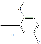 2-(3-クロロ-6-メトキシフェニル)-2-プロパノール 化学構造式