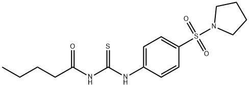 713504-69-9 N-({[4-(1-pyrrolidinylsulfonyl)phenyl]amino}carbonothioyl)pentanamide