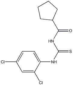 N-{[(2,4-dichlorophenyl)amino]carbonothioyl}cyclopentanecarboxamide Struktur